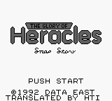 Glory of Heracles - Snap Story (English translation) Title Screen